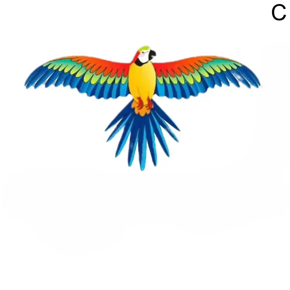 Children Kite Toy Cartoon Eagle Foldable Mini Plastic Toys Kite Hand Brake Fishing Rod Butterflies For Kids Outdoor Toy For Fun