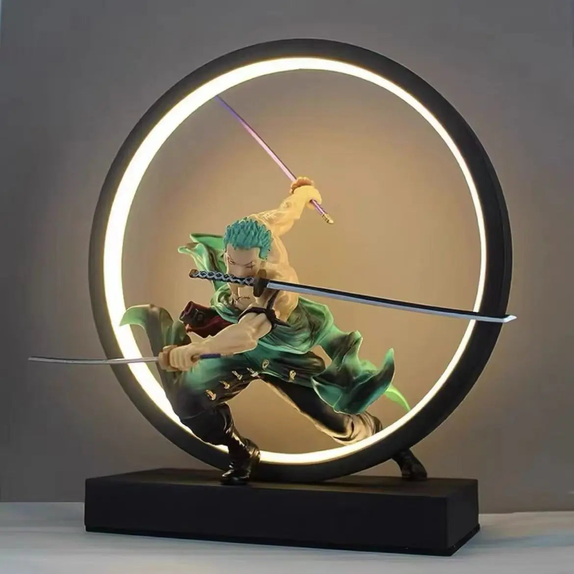 Plug in One Piece Zoro Anime Figure Lamp Kamado Nezuko night light Dimmable Night Light cool Gift Boy Birthday gifts