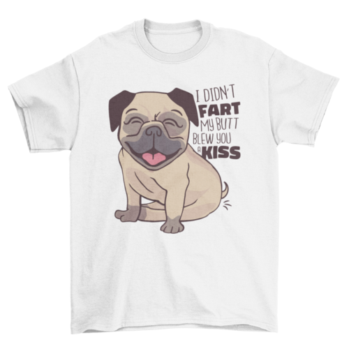Pug kiss t-shirt