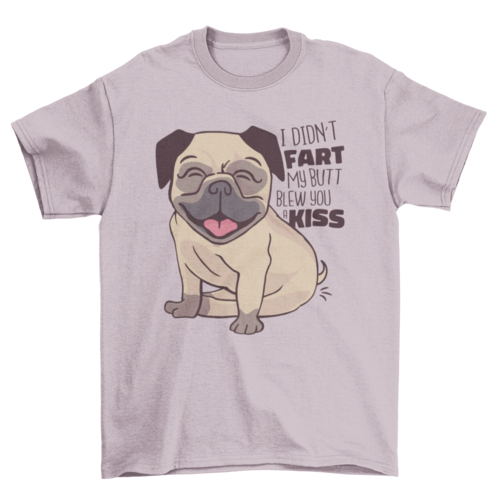 Pug kiss t-shirt
