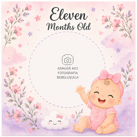 Monthly Baby Cards - 12 Pieces Set - First Year